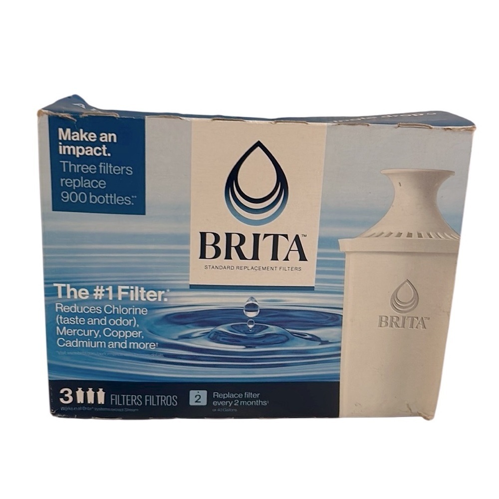 Brita Standard Replacement Filters Pack of 3 New!